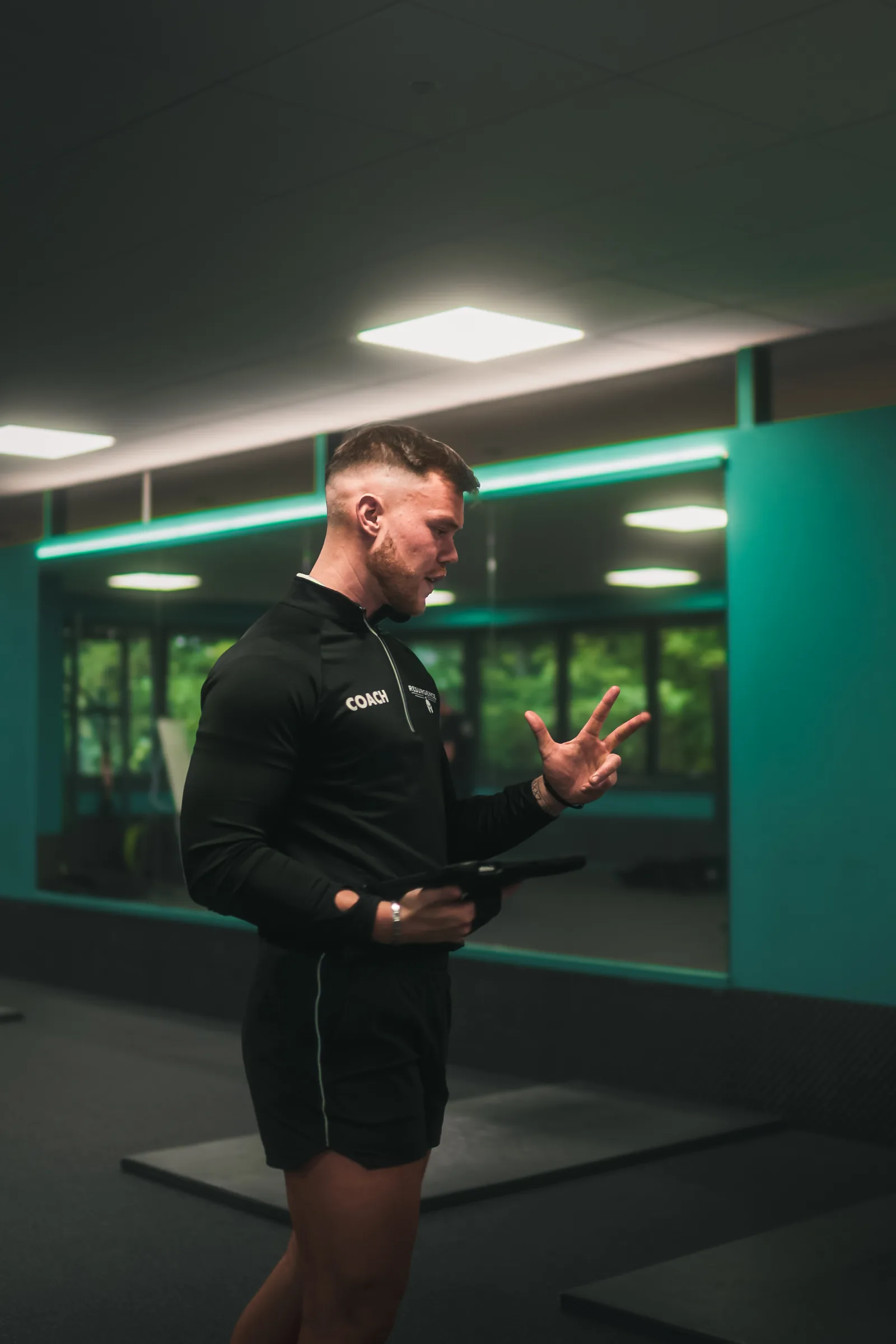 Jason coaching at PureGym Livingston